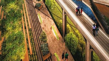 这才叫景观高差处理,你那个只能叫堆土坡!