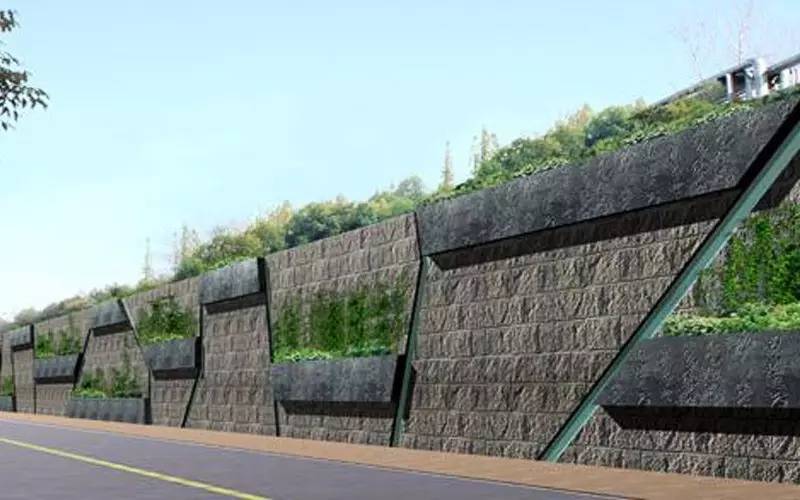 如何在园林工程中营造挡土墙景观