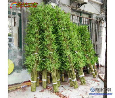 【景天工厂直销人造仿真竹子、竹叶工程装饰园林景观大竹细竹仿真盆景竹】东莞市企石景天工艺品厂 - 产品库