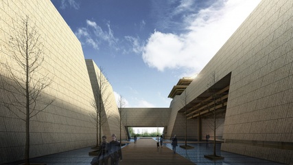 开封新区中心商务区博物馆规划馆景观工程