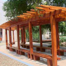 【防腐木廊架弧形转角葡萄架景区木质花架景观工程厂家图片】防腐木廊架弧形转角葡萄架景区木质花架景观工程厂家