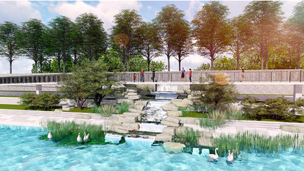 明年5月永引渠全段将现滨水绿廊生态风貌，景观工程助力城市生态蝶变